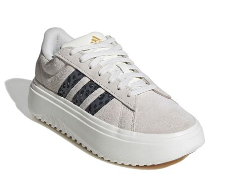 adidas Women's Grand Court Platform Suede Sneaker